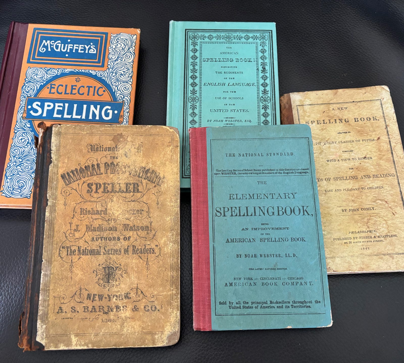 5 older spelling books