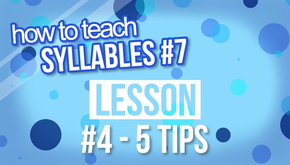 Teach Syllables 7