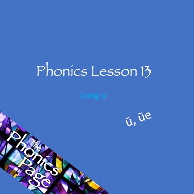 Phonics Lesson 13