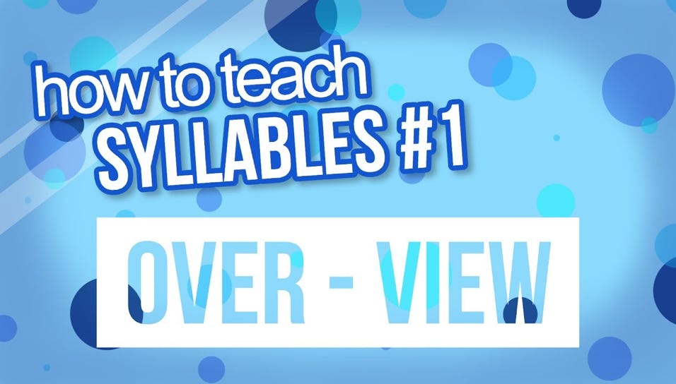 Teach Syllables 1