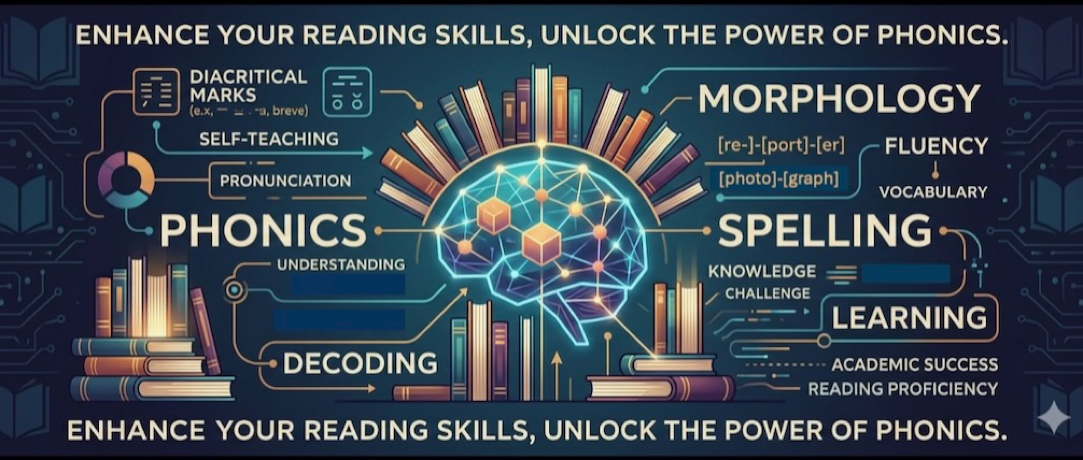 Teen and adult reading ideas, spelling, morphology, diacritical marks, vocabulary