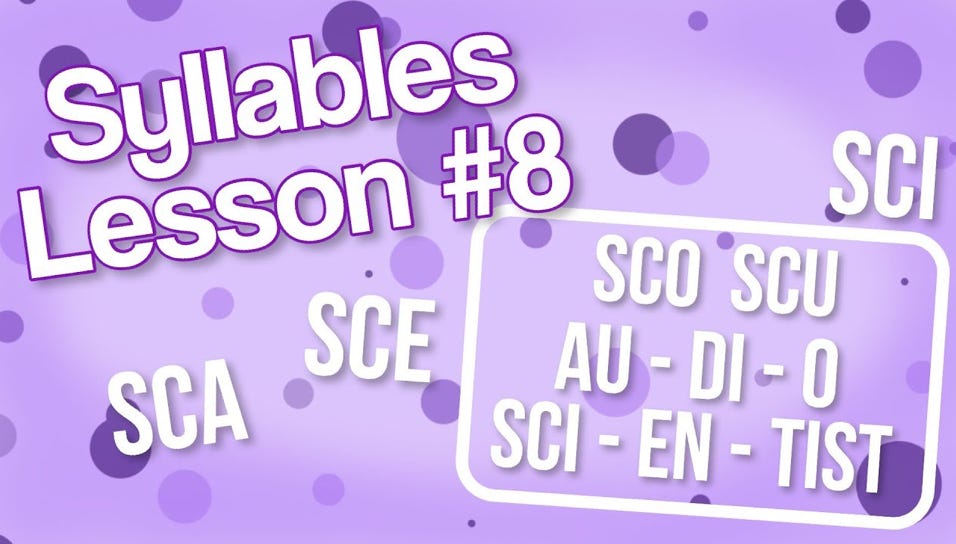 Syllables Lesson 8