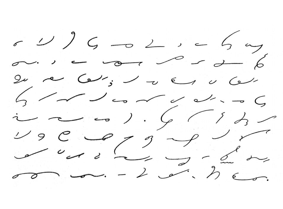 shorthand writing example